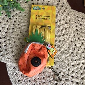 SpongeBob SquarePants Pineapple Dog Rope Leash in Orange and Yellow